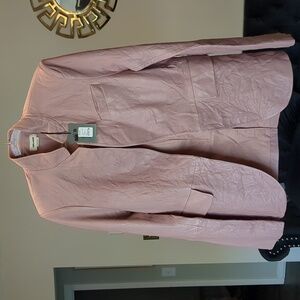 Zadig & Voltaire Pink Leather Blazer